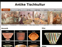 Tablet Screenshot of antike-tischkultur.de